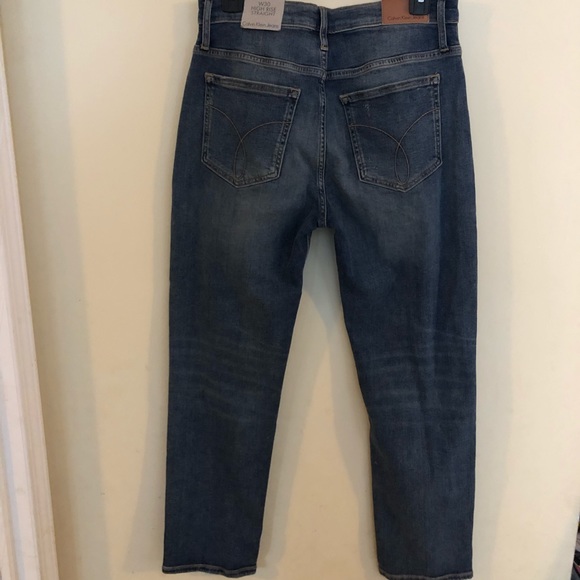 NWT Calvin Klein Button Fly Distressed High Rise - Picture 3 of 8